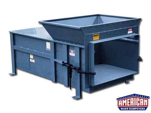 KPAC Style 2 Yard Stationary Compactors - American Made Dumpsters